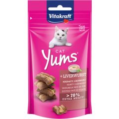 Vitakraft Cat Yums Kattensnack Met Leverworst 40g