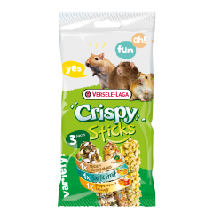Crispy Sticks Omnivoren Triple Variety Pack Knaagdiersnack 3x35g
