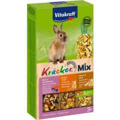 Vitakraft Kräcker Lapin Fruits des Bois/Miel&Popcorn 3pcs