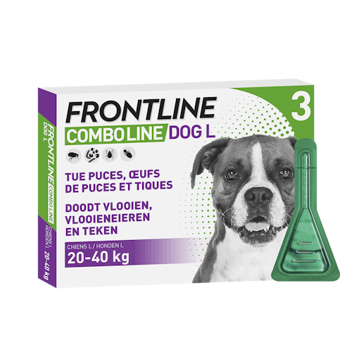 na school merknaam Fondsen Frontline Combo Line Hond L 20-40kg 3pip - Vlooien en teken Hond Frontline  | Pharmapets_NL