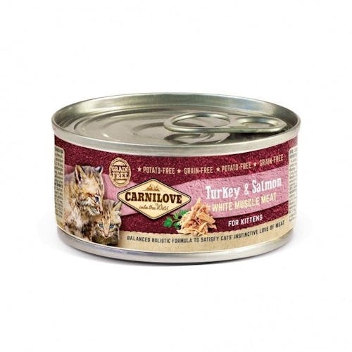 Carnilove Chaton Dinde Et Saumon Boite De 100g Humide Chat Alimentation Carnilove Vetostore Carnilove Chaton Dinde Et Saumon Boite De 100g Humide Chat Alimentation Carnilove Vetostore