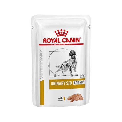 component ondersteboven achterzijde Royal Canin Urinary S/o Ageing 7+ Hondenvoer 12x 85g - Dieetvoer Hond Royal  Canin Veterinary Diet | Pharmapets_BE
