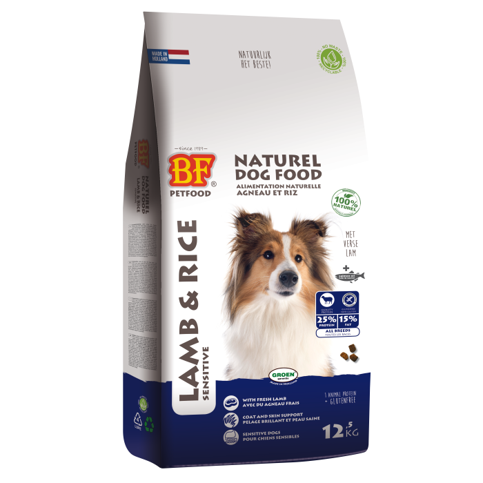 Bf Lam & Rijst Hondenvoer 12,5kg - Droogvoer Hond - Hondenvoer Biofood | Pharmapets