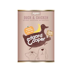 Edgard&Cooper Puppy Hondenvoer in Blik met Eend – 6x 400g