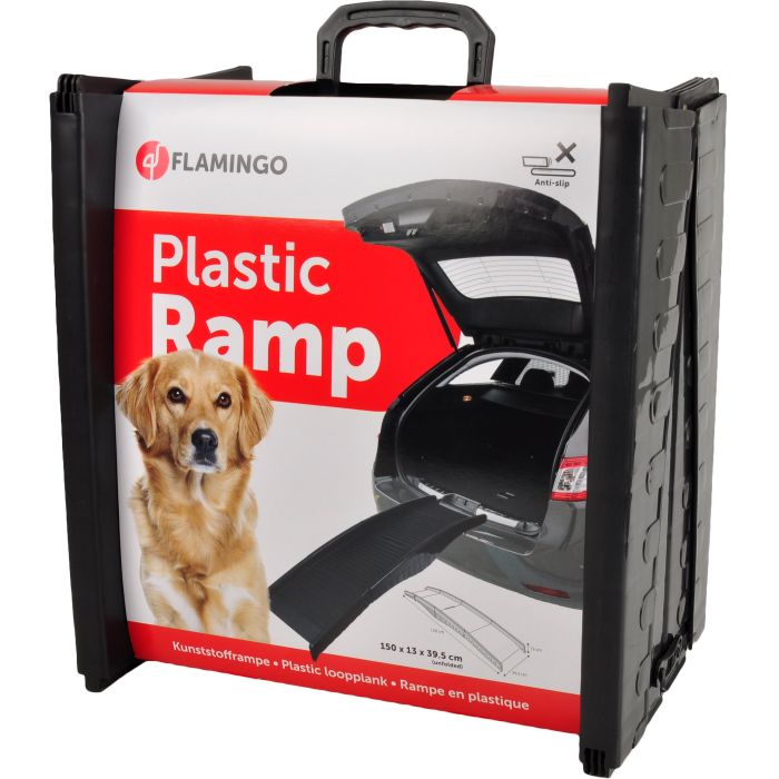 Auto Betuttelen oogsten Hondenloopplank Plastic Inklapbaar 150x39,5x13cm - Loopplank Hond - Op Stap  Flamingo | Pharmapets