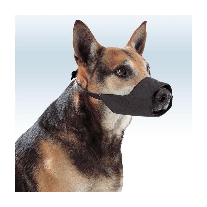Muselière pour chien en nylon noir