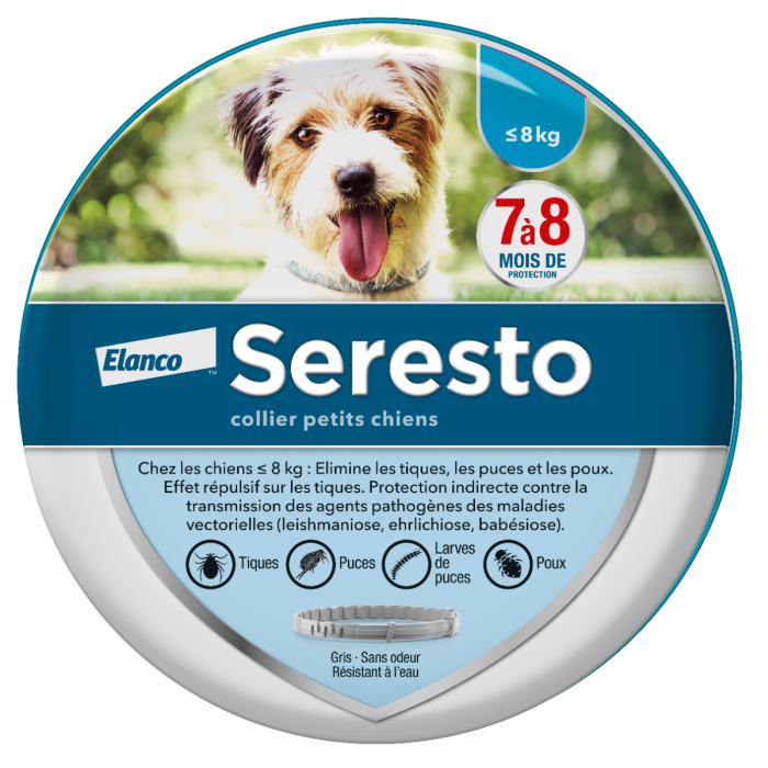 Seresto halsband kleine hond (<8kg) - Halsbanden Hond - Anti-parasiet Seresto Pharmapets