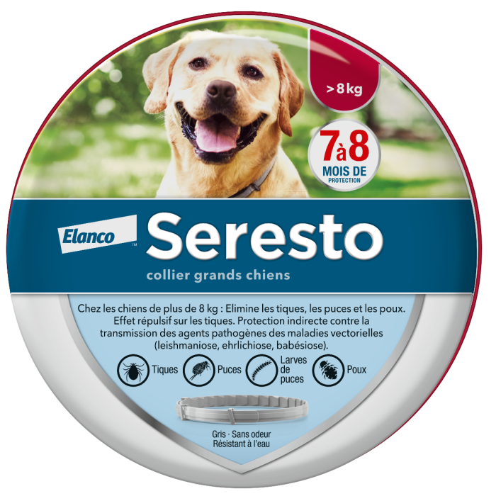 Spelling ik ben gelukkig Uitgaan van Seresto halsband grote hond (>8kg) - Halsbanden Hond - Anti-parasiet Seresto  | Pharmapets