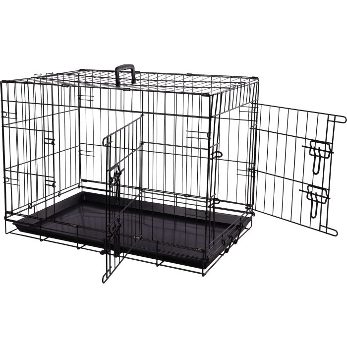 MaxxPet Housse pour cage à chien 92x58x64 cm - Housse de banc - Housse de  caisse pour chien - Noir