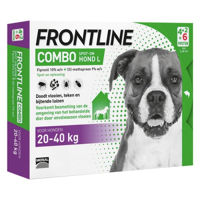 Op maat einde duidelijkheid Frontline Combo Spot-on L Voor Honden 20-40kg 6 Pip - Spot-on behandeling  Hond - Anti-parasiet Frontline | Pharmapets