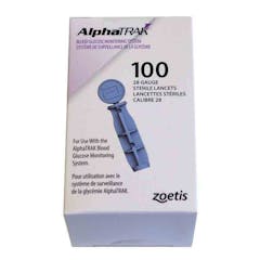 Lancettes Stériles Alphatrak Calibre 28