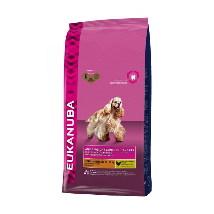 Eukanuba Adult Weight Control Medium Breed Pour Chien 2,3kg ...