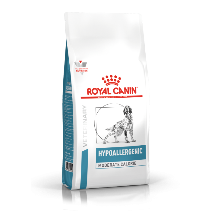 croquettes royal canin hypoallergenic moderate calorie