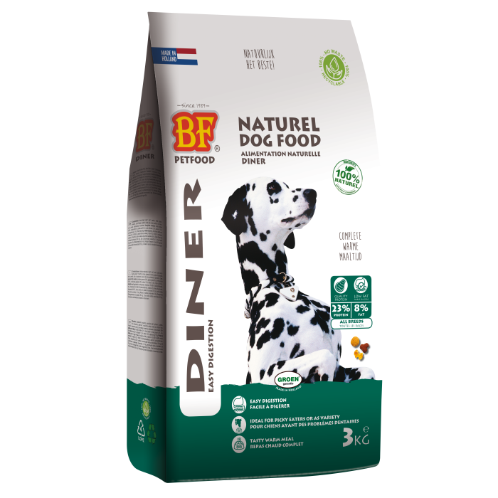 zwaartekracht collegegeld voetstappen Bf Petfood Diner Hondenvoer 3kg - Droogvoer Hond - Hondenvoer Biofood |  Pharmapets