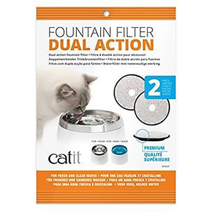 heuvel Leerling kaart Catit 2.0 Filter Fresh&clear Premium 2st - Filters en pompen Kat - Voer- en  drinkbakken Cat It | PharmaPets