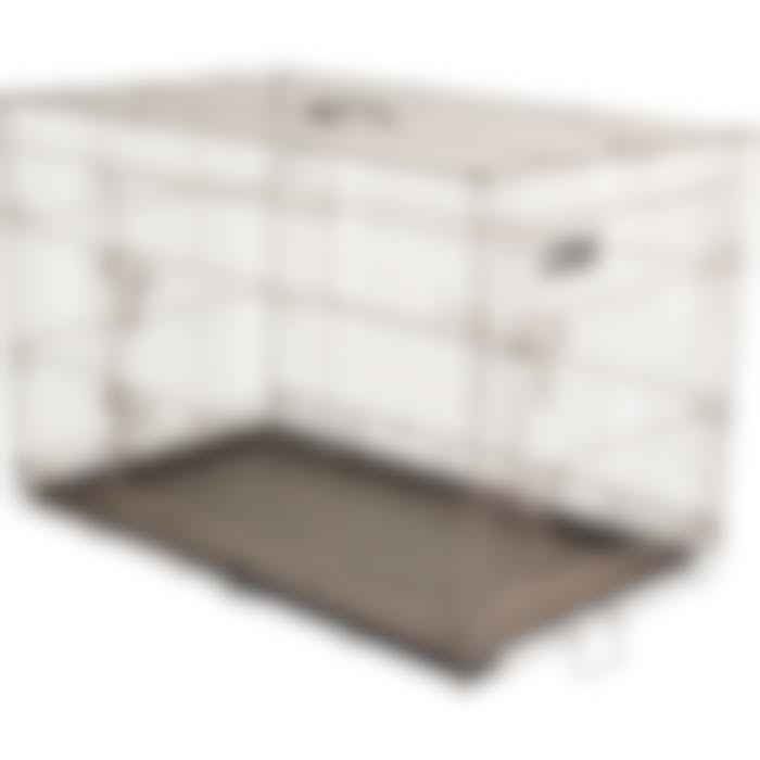 Cage Pour Chien Ebo Taupe Xxl 76x124x83cm
