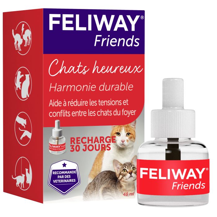 Feliway Friends Chats Heureux Recharge 48ml