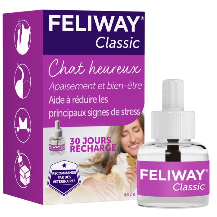 Recharge Feliway Classic Pour 1 Mois - Anxiété-Comportement-Stress