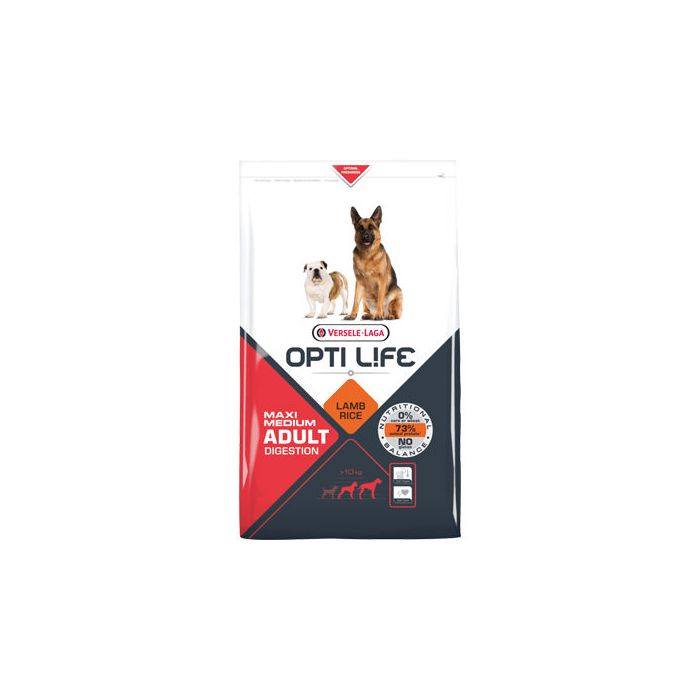 Opti Life Adult Digestion Medium & Maxi - Droogvoer Hond - Hondenvoer Opti Life | Pharmapets