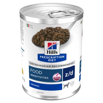 Hill's Prescription Diet Canine Z/D Ultra Sans Allerg&egrave;nes Bo&icirc;tes - 12 x 370g