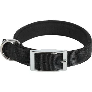 Good Collier Nylon Confort / Noir pour Chien 55cm 25mm