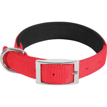 Good Collier Nylon Confort / Rouge pour Chien 50cm 25mm