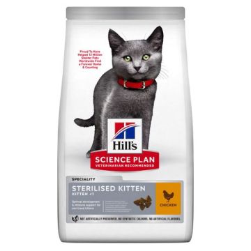 Hill's Science Plan Kitten Sterilised au Poulet pour Chat 3kg
