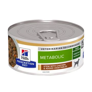 Hill's Prescription Diet Metabolic boîtes pour chien - 24x156g au poulet et légumes