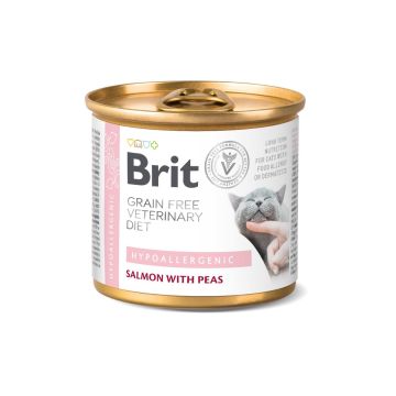 Brit Vet Diet Hypoallergenic en Boîtes pour Chat 6x200g