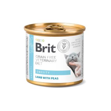 Brit Vet Diet Obesity en Boîtes pour Chat 6x200g