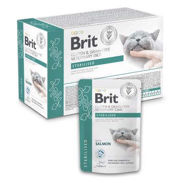 Brit Vet Diet Sterilised en Sachets pour Chat 12x85g