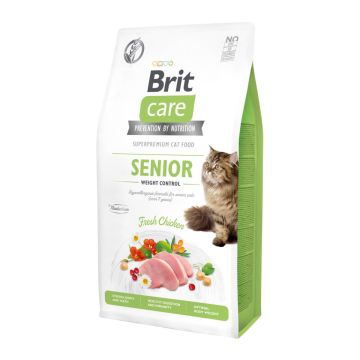 Brit Care Senior Weight Control met Kip Kattenvoer 7kg