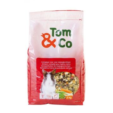 Tom&Co Complete Voeding Dwergkonijn 3kg
