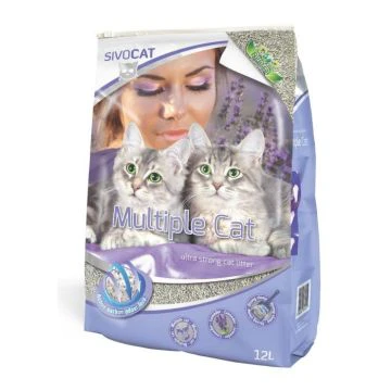 Sivocat Multiple Cat Litiere Agglomerante pour Chat 12L