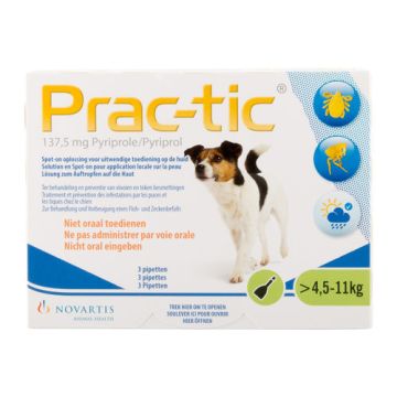 Prac-tic Hond S (4,5-11kg) 3 Pipetten