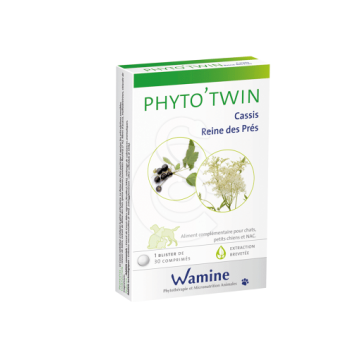 Wamine Phyto'Twin Cassis/Reine des prés - 30 Comprimés