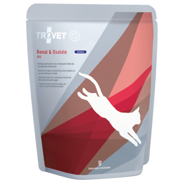 Trovet Rid Renal & Oxalate Poulet pour chat 12 x 85g