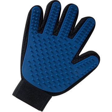Gant De Toilettage Mandy Bleu/noir 24cm