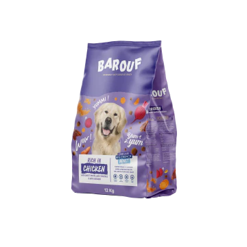 Barouf Big Crunch Sterilisatie Kip & Zoete Aardappel Hond Adult 12kg