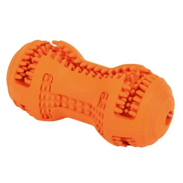 Good Jouet Caoutchouc Os Pique Orange pour Chien 10x4,9cm