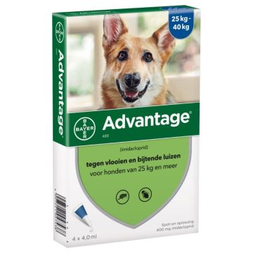 Advantage 400 Hond >25kg 4x4.0ml