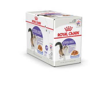 Royal Canin Sterilised Natvoer in Gelei voor Katten 12x85g