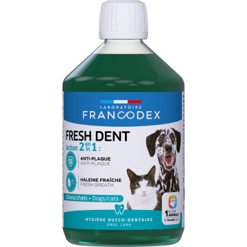 Francodex Fresh Dent Hygiène Bucco-Dentaire pour Chiens et Chats 500ML