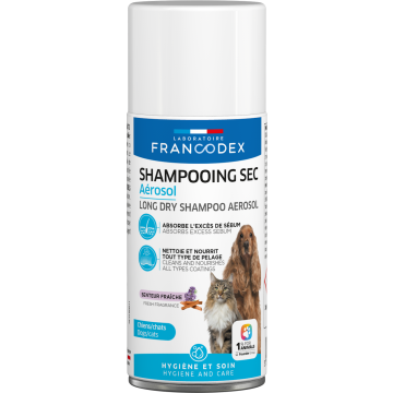 Francodex Shampooing Sec Aérosol pour Chiens et Chats 150ml