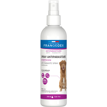 Francodex Spray Antiparasitaire en Diméthicone pour Chiens 200ml