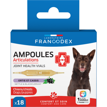 Francodex Articulations Ampoules pour Chiens et Chiots 18 pi&egrave;ces