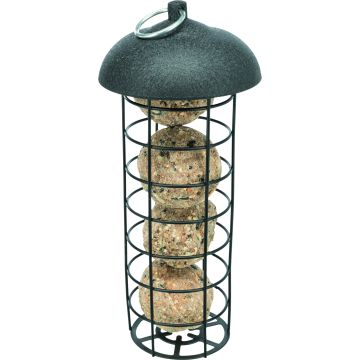 Trixie Mezenbollenhouder Metaal/kunststof 10x21cm Zwart