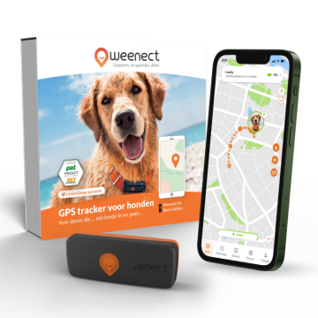 Weenect Tracker Hond Zwart