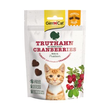 GimCat crunchy snack kalkoen&cranberry 50gr