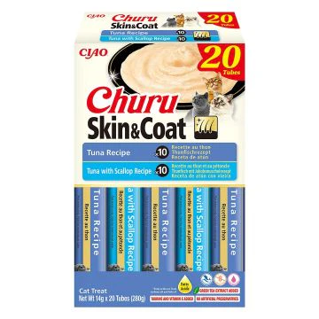 Inaba Churu Peau & Pelage Friandise Pour Chat au Thon 20x14g